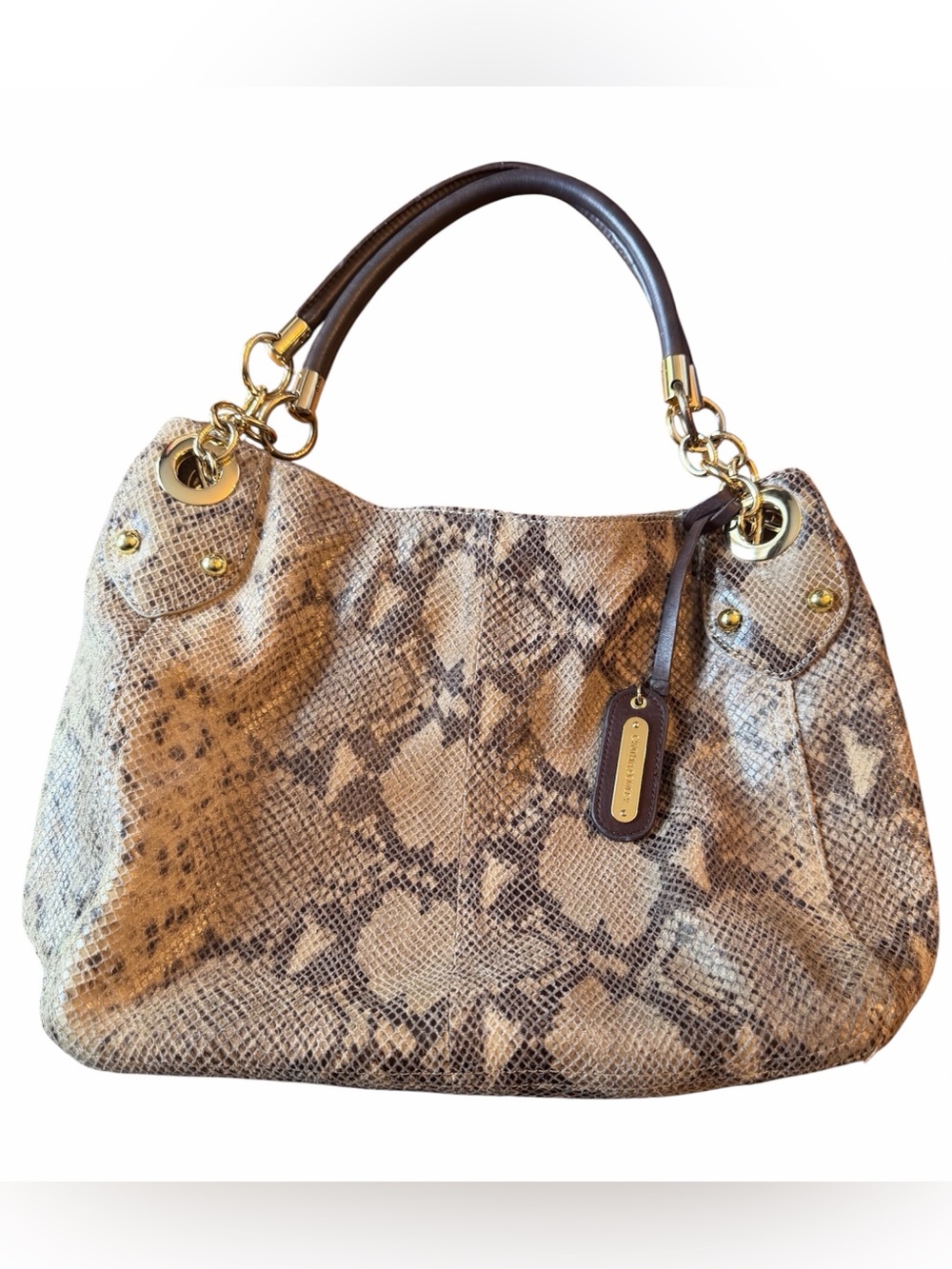 Cynthia Rowley Embossed Leather Hobo - Picture 11 of 14